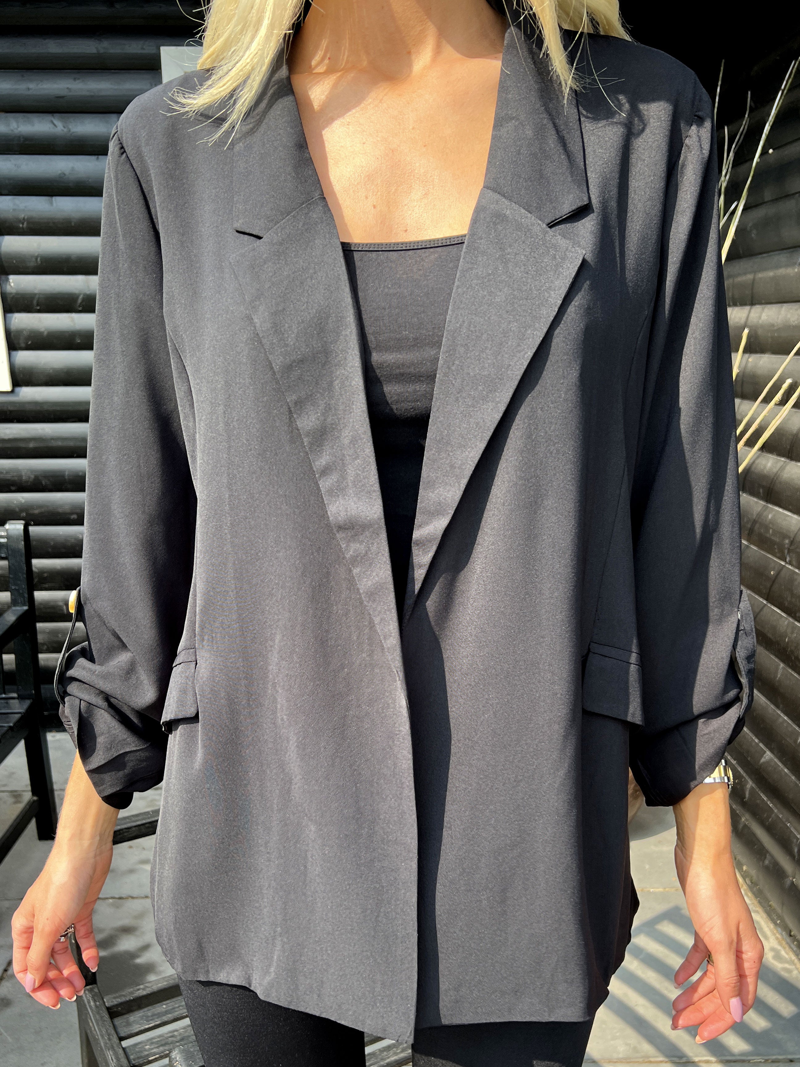 Vilja - Sort let blazerjakke